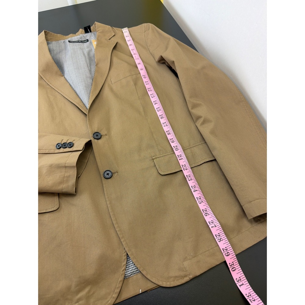 DKNY Jeans Mens Brown Cotton 2 Button Sport Coat Blazer XL Sporty Lightweight - Picture 11 of 14